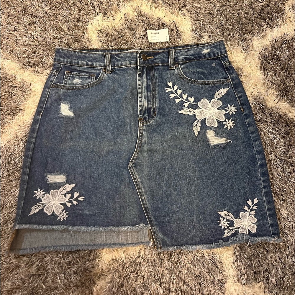 NWT Velvet Heart Denim Mini Skirt